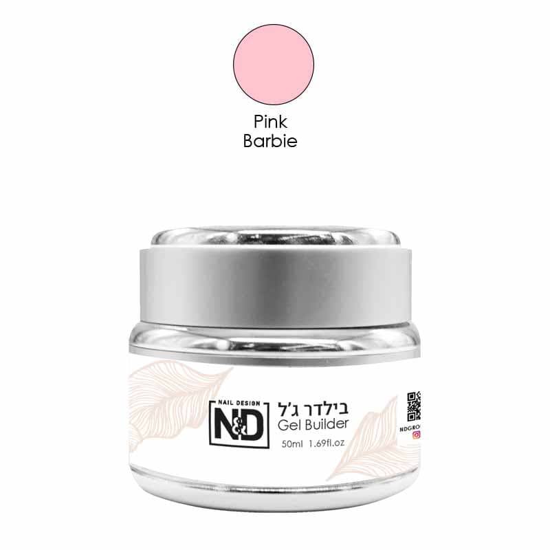 ג'ל בנייה 50 מ"ל | ורוד ברבי Pink Barbi | אן אנד די N&D