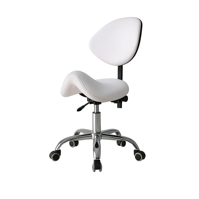 כיסא אוכף דגם פרמיום | לבן | דגם AM-9425 WHITE