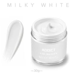 ג'ל בנייה צנצנת סקוויז 30 גרם | מילקי וויט Milky White | אדיקט ADDICT