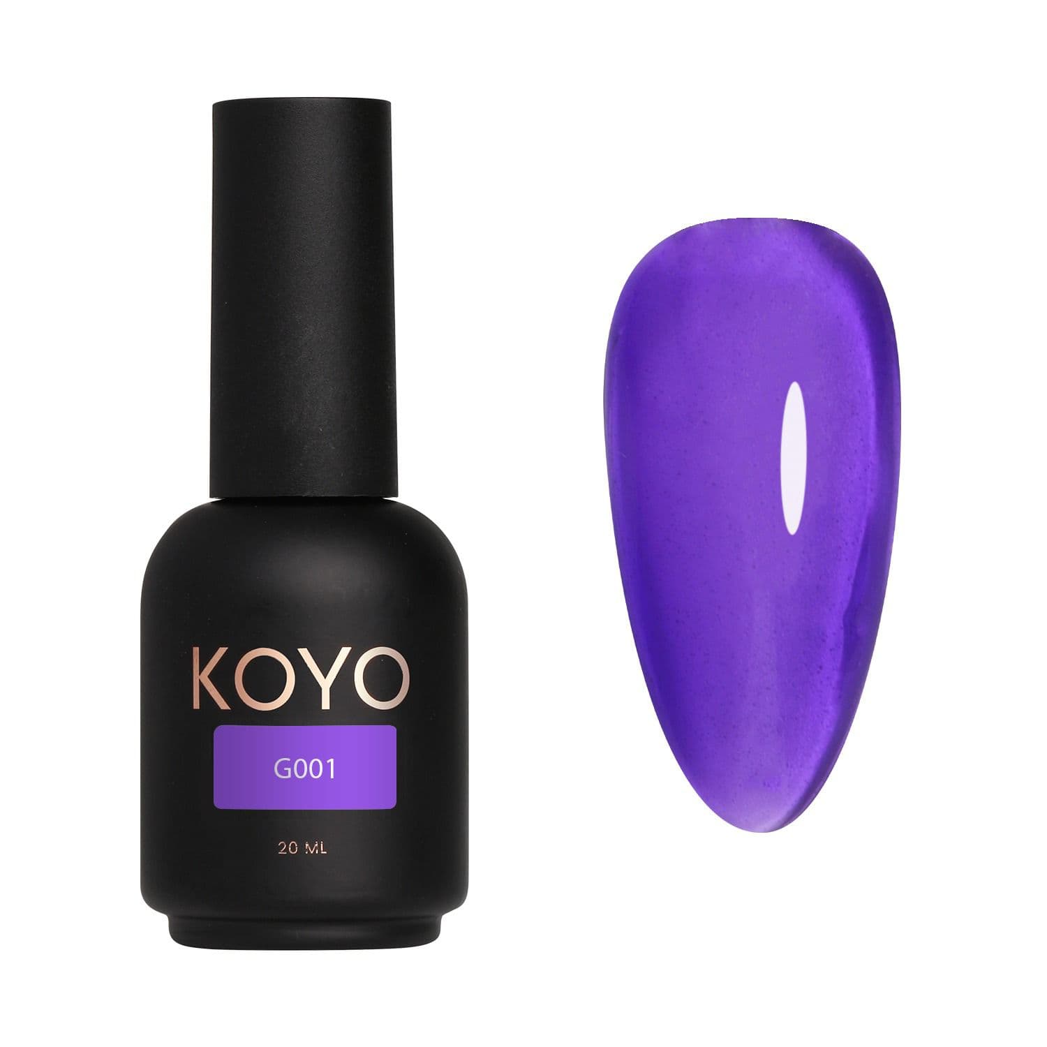 לק ג'ל 20 מ"ל | מס' G001 | סדרה ויטראז' | קויו KOYO