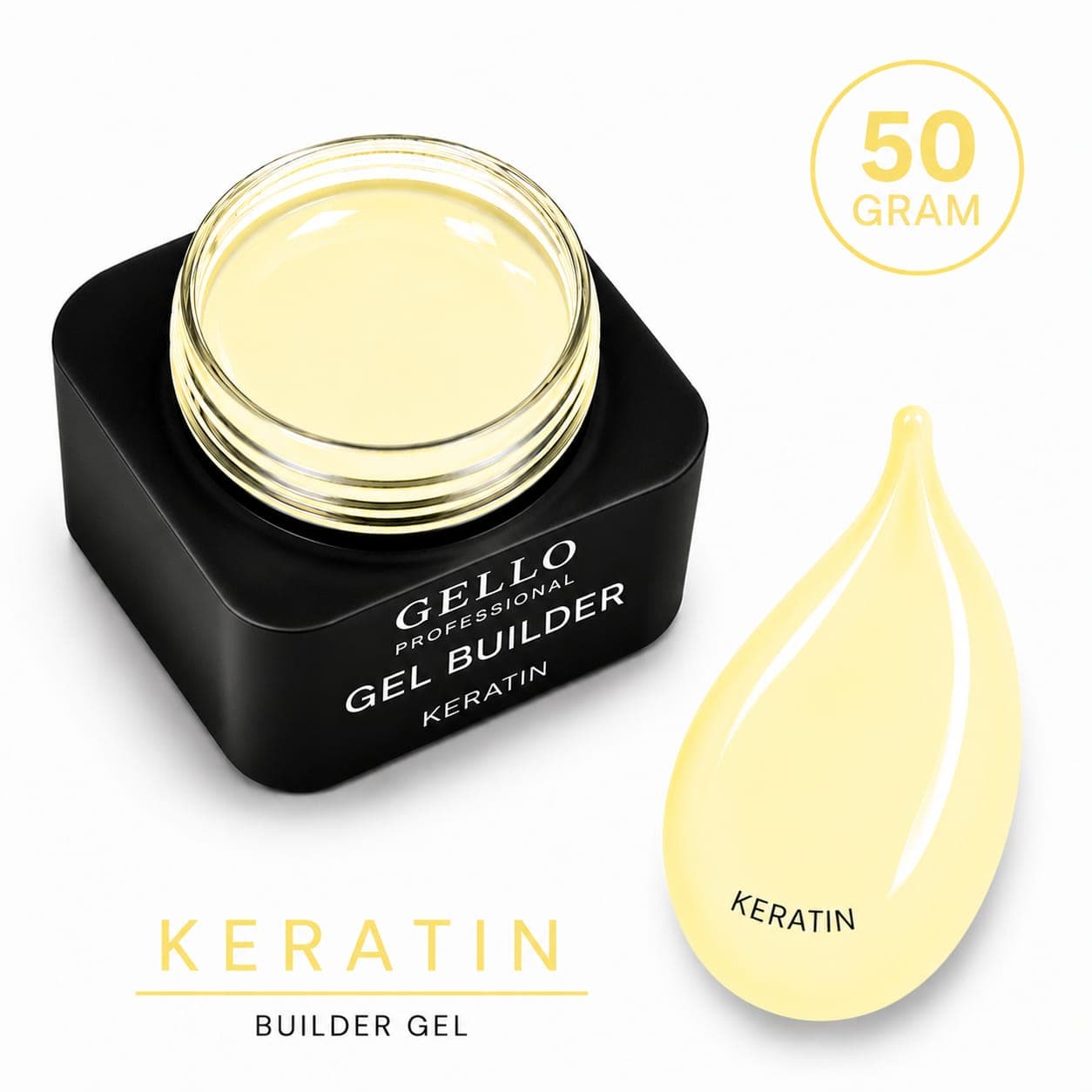 ג'ל בנייה 50 מ"ל | קרטין KERATIN | גלו GELLO