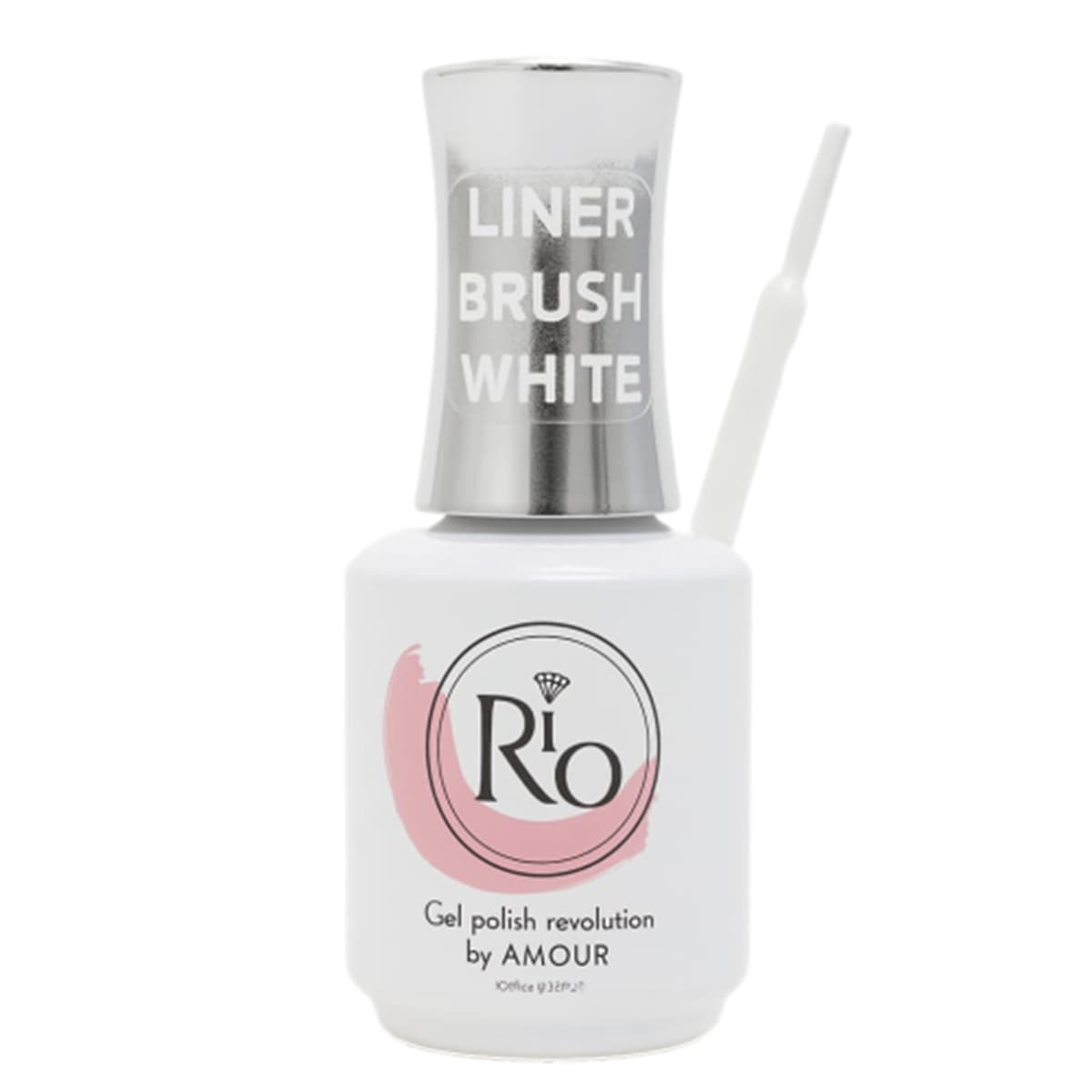 לק ג'ל מכחול דק LINER BRUSH | לבן WHITE | ריו RIO