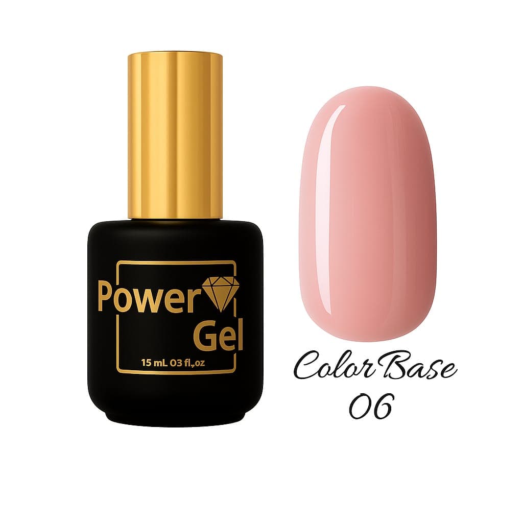 בייס בצבע COLOR BASE | מס' 06 | 15 מ"ל | פאוור ג'ל Power Gel