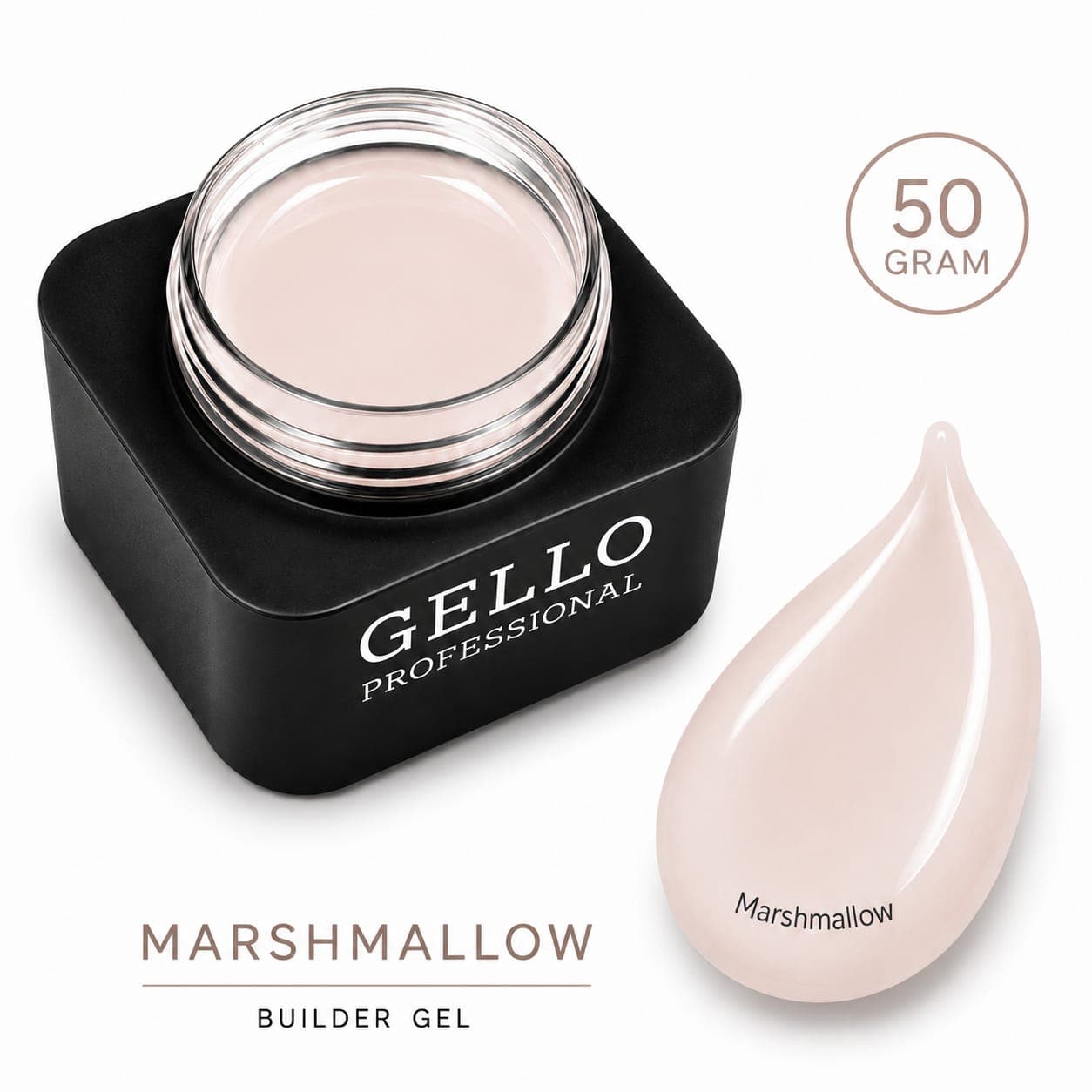 ג'ל בנייה 50 מ"ל | מרשמלו Marshmallow | גלו GELLO