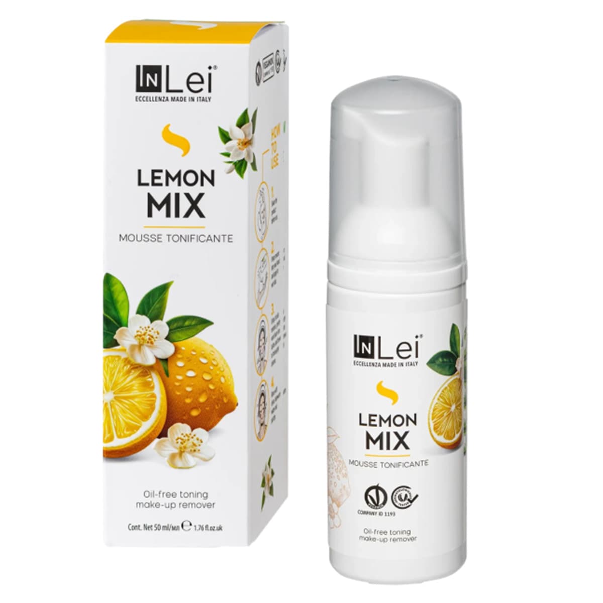 מוס ניקוי עדין לריסים ופנים | לימון LEMON MIX | אינליי InLei