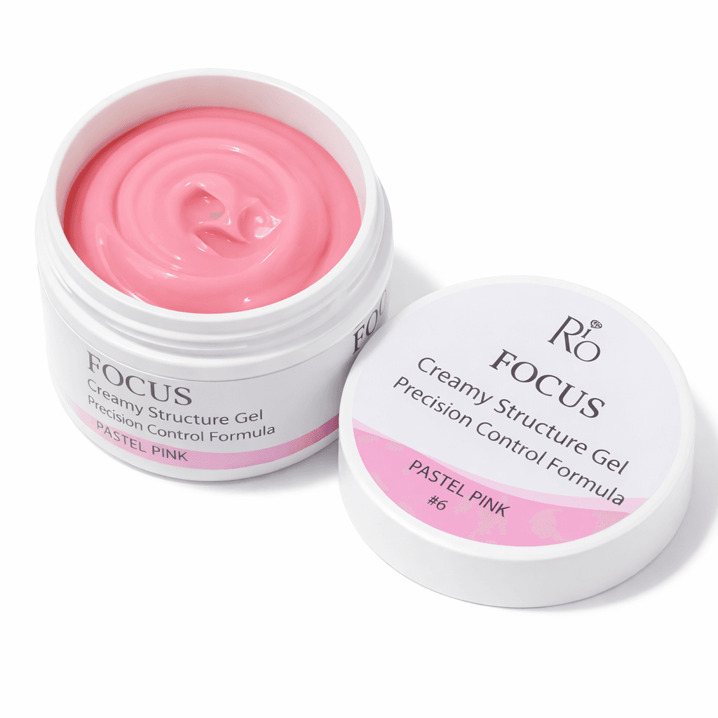 ג'ל בניה קרמיי פוקוס FOCUS | ורוד פסטל #6 PASTEL PINK | ריו RIO