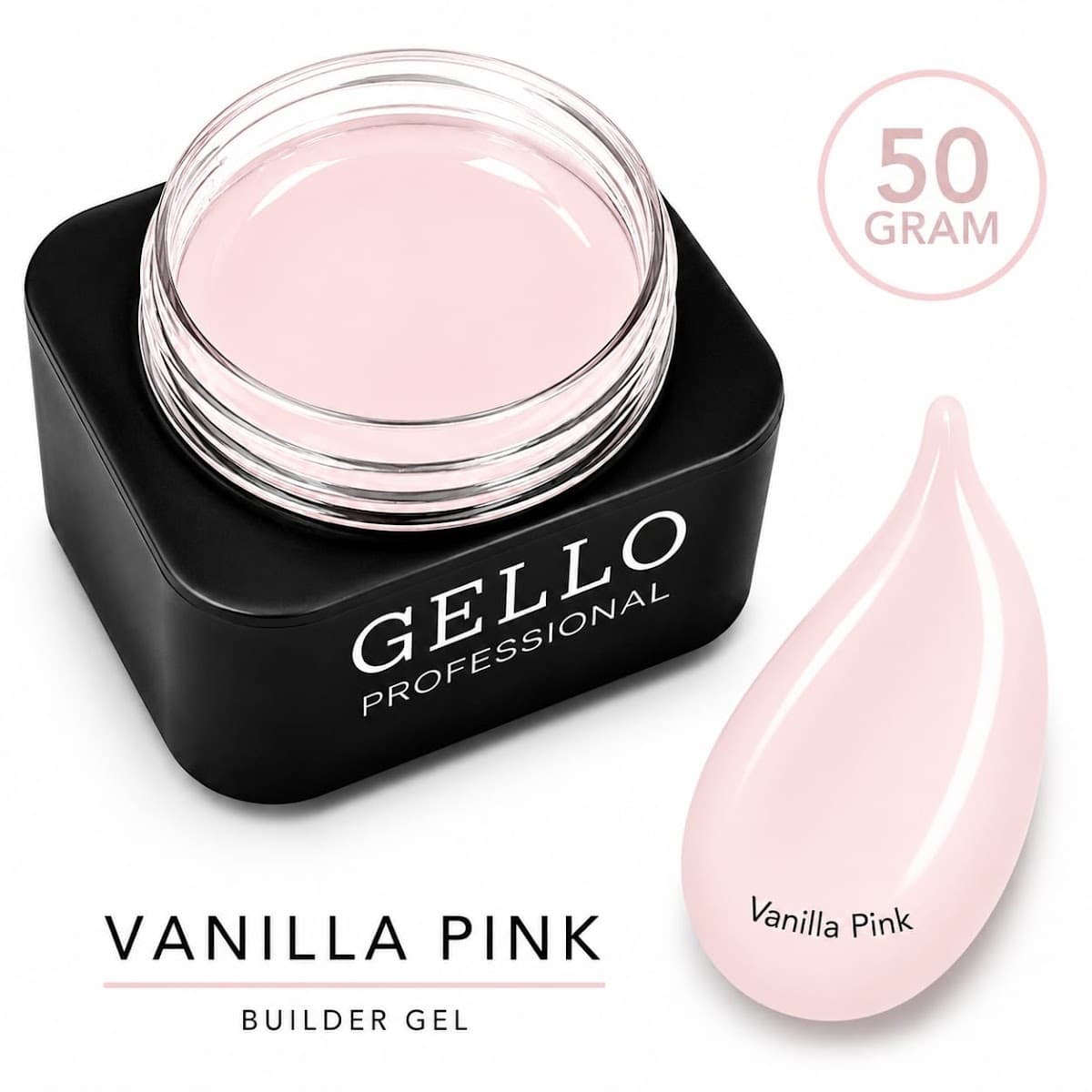 ג'ל בנייה 50 מ"ל | רוז מילק ROSE MILK | גלו GELLO