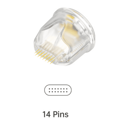 מארז 10 יח׳ - מחטים סטריליות חד פעמיות למכשיר SKINTRIX TIP | מידה 14 PIN